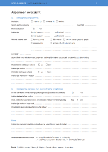 SCID-5 Junior: Scoreformulier